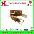 Hot sale personality metal plate buckle PU waist belt for women/men/kids